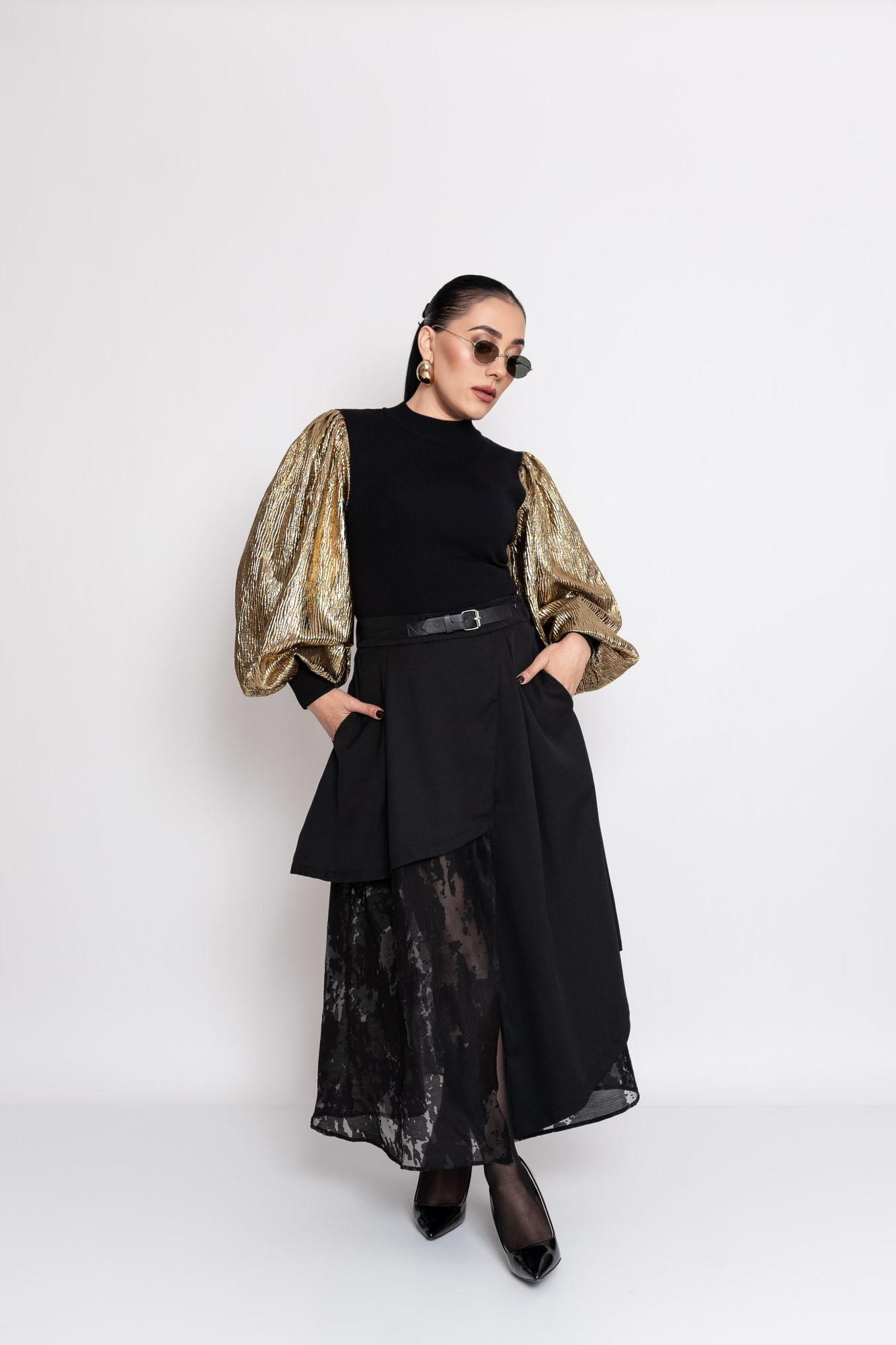MAXI FALDA BLACK P06736