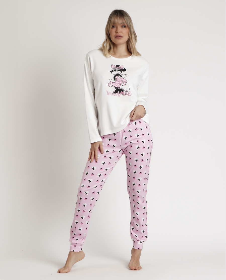 Pijama de Mujer Minnie Mouse Chic – Admas Oficial Disney 62274 🐭✨